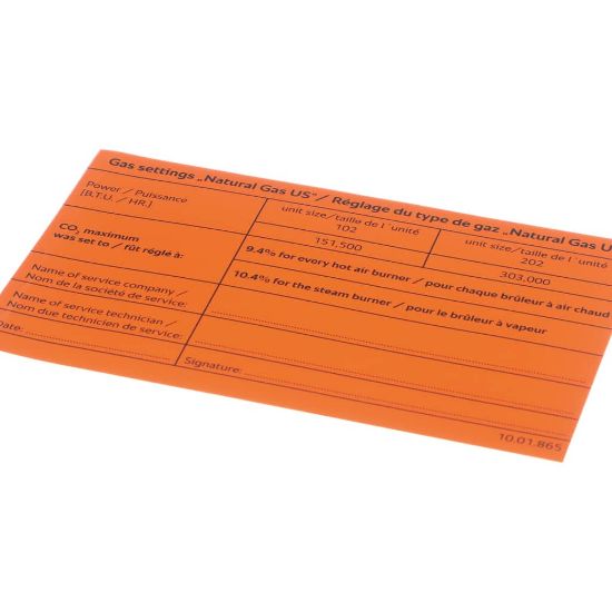Picture of Rational 10.01.865P Sys Stckr Gas T 102G/202g Nat