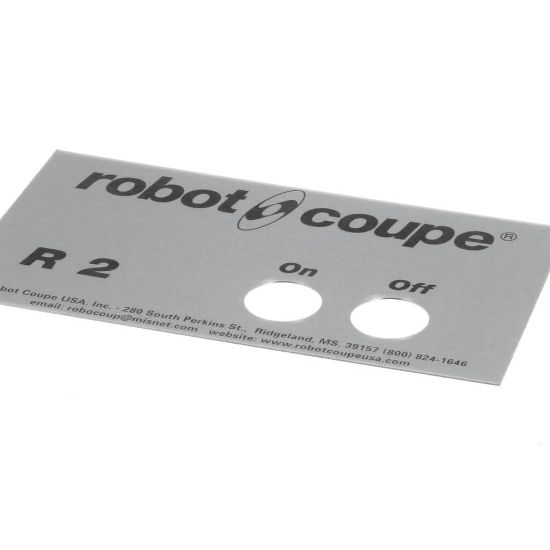 Picture of Robot Coupe 400538 Front Data Plate