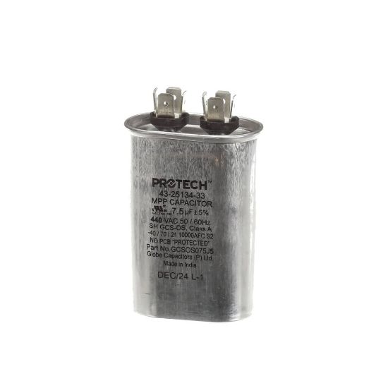 Picture of Rheem 43-25134-33 Capacitor - 7.5/440 Single Oval