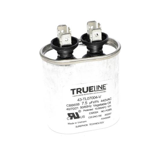 Picture of Rheem 43-TL07004-V Capacitor - 7.5/440 Single Oval