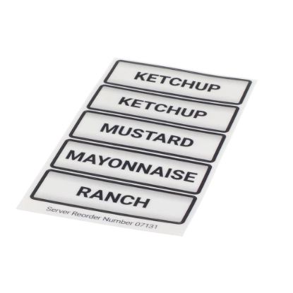 Picture of Server 7131 Decal Set Condiment