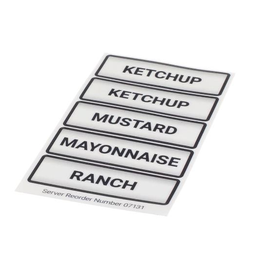 Picture of Server 7131 Decal Set Condiment