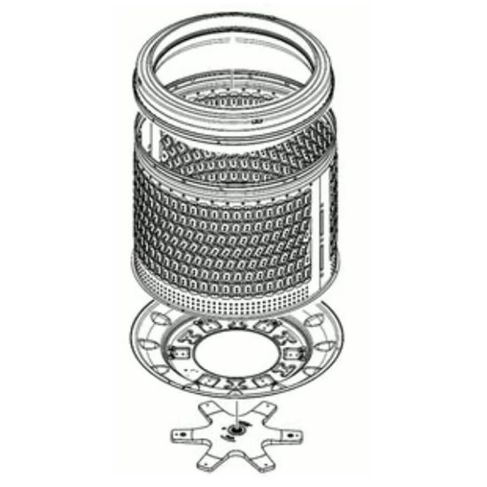 Picture of Samsung DC90-27205A Assembly Basket Spin Parts;wa7000r