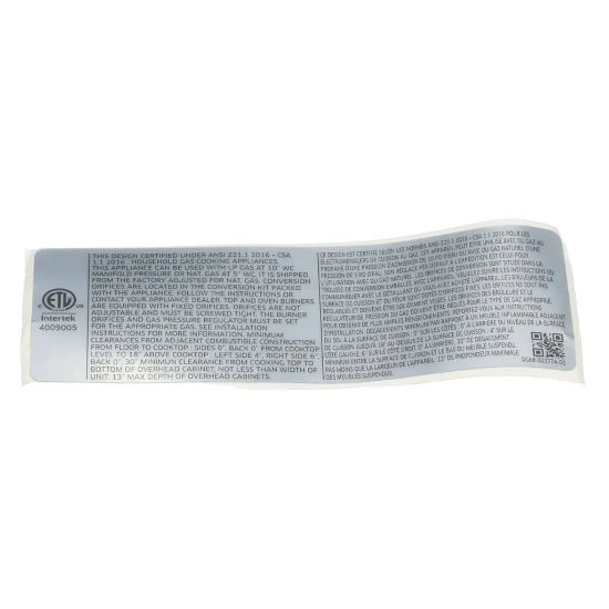 Picture of Samsung DG68-00377A Label-standard