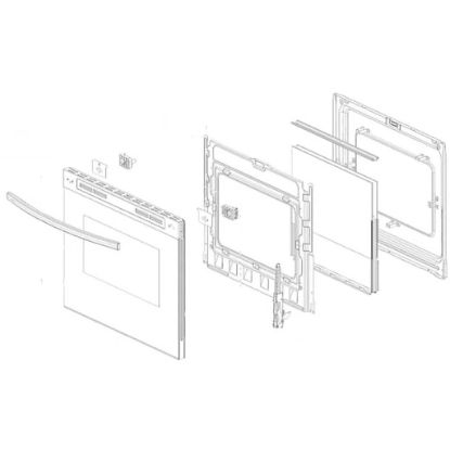 Picture of Samsung DG94-03596A Assy Door-module;ne/nx9000t,sts,single B