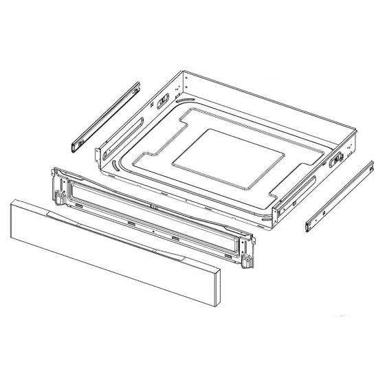 Picture of Samsung DG94-03617A Assy Drawer;nx63t8***,sts,rail Type