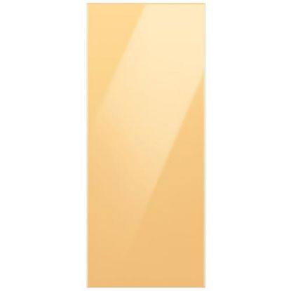 Picture of Samsung RA-F18DU3C0/AA Bespoke 3-Door French Door Top Panel In Sunrise Yellow Glass