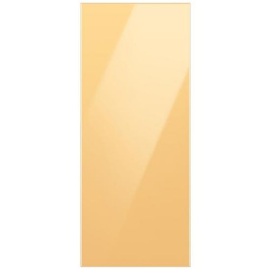 Picture of Samsung RA-F18DU3C0/AA Bespoke 3-Door French Door Top Panel In Sunrise Yellow Glass