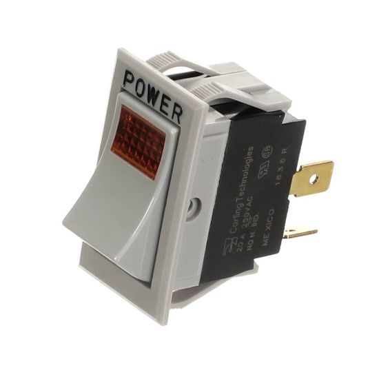 Picture of Star 2E-35127 Switch Rkr, Plstc, Amber Lt