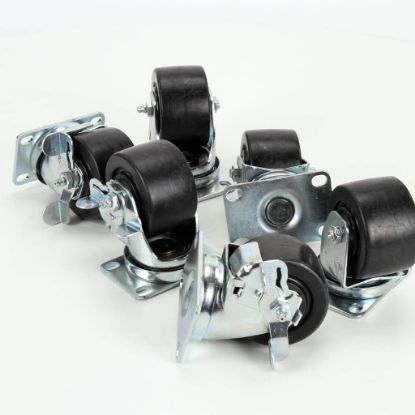 Picture of Silver King 10314-91 Kit Caster Plate 3 In Wh/4 In