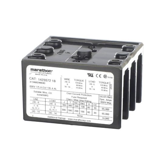 Picture of Trane BLK00362 Block, Terminal, 3 Pole 175 Amp, 600 Volt