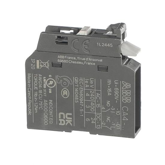Picture of Trane CTR03259 Contactor; Cont, Aux Cont Blk, Front, 1