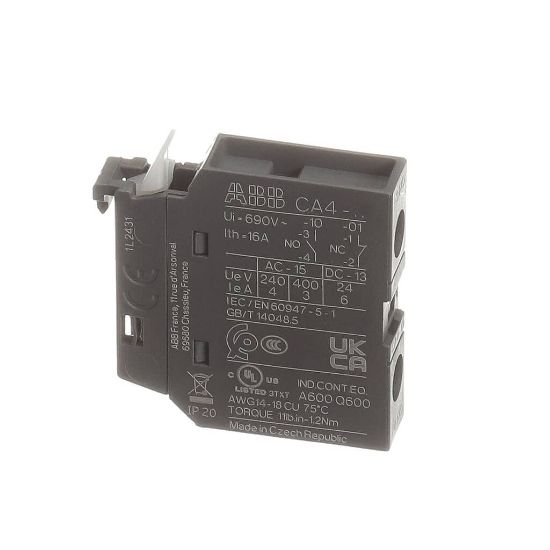 Picture of Trane CTR03258 Contactor; Cont, Aux Cont Blk, Front, 1