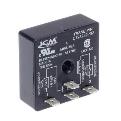 Picture of Trane RLY01634 Relay; Time Delay, Sp, 3 Min, .5 Amp, 24 Vac Coil,