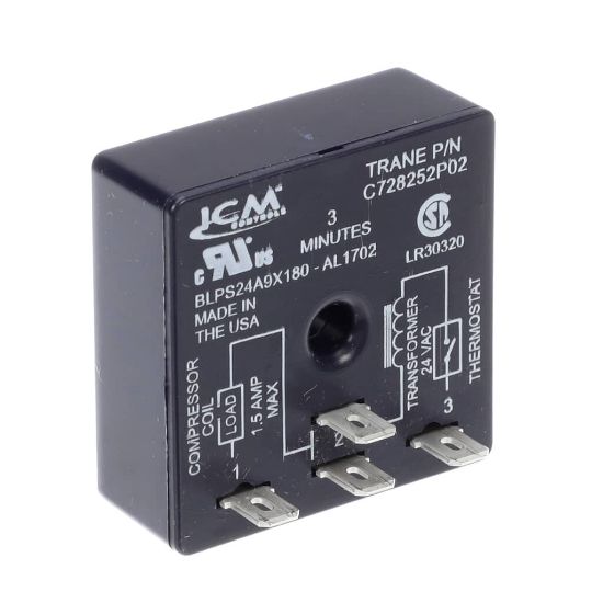 Picture of Trane RLY01634 Relay; Time Delay, Sp, 3 Min, .5 Amp, 24 Vac Coil,