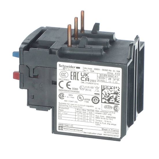 Picture of Trane RLY03180 Relay; Overload, 7-10A, 600V