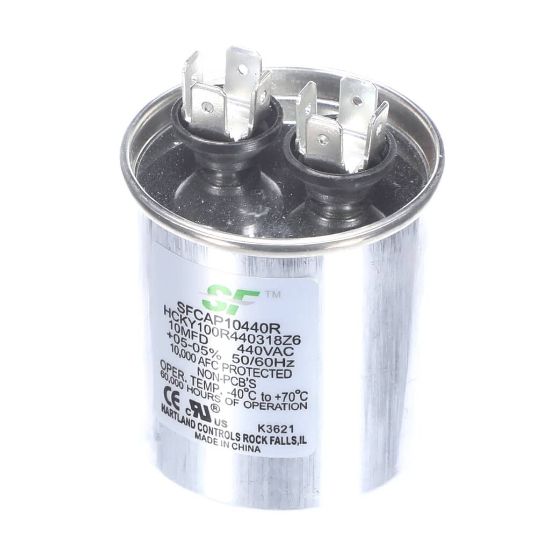 Picture of Trane SFCAP10440R Capacitor; 10Mfd 370/440V Round Run Capacitor