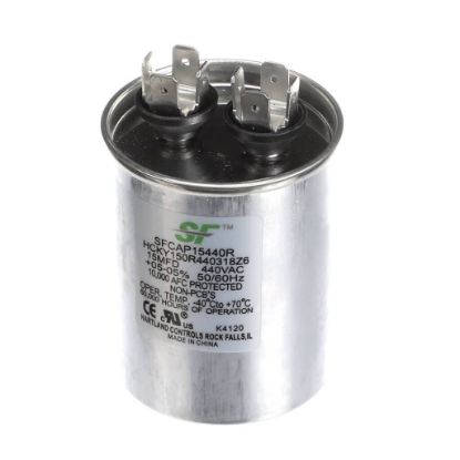 Picture of Trane SFCAP15440R Capacitor; 15Mfd 370/440V Round Run Capacitor