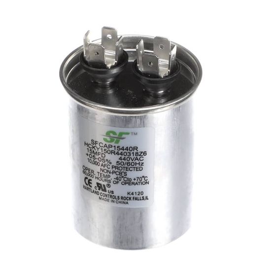 Picture of Trane SFCAP15440R Capacitor; 15Mfd 370/440V Round Run Capacitor
