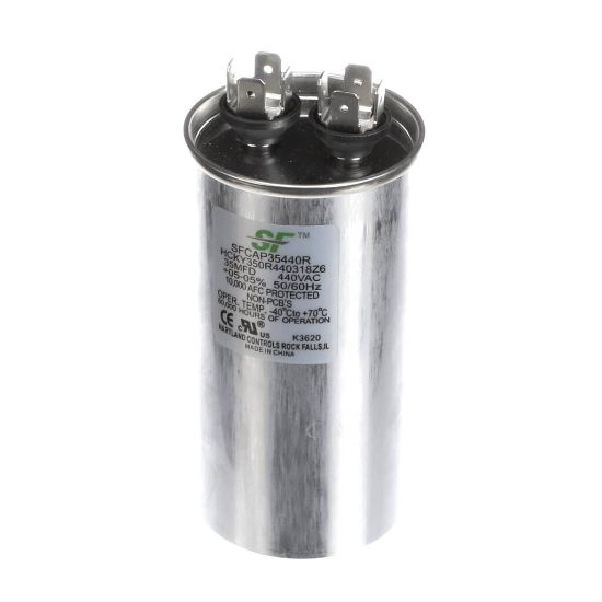 Picture of Trane SFCAP35440R Capacitor; 35Mfd 370/440V Round Run Capacitor