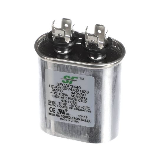 Picture of Trane SFCAP3440 Capacitor, 3Mfd 370/440V Oval Run Capacitor