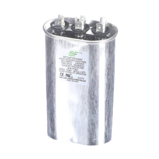Picture of Trane SFCAP35D5440 Capacitor; 35+5Mfd 440V Oval Run Capacitor
