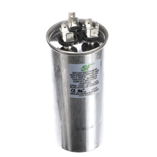 Picture of Trane SFCAP35D75440R Capacitor; 35+7.5Mfd 440V Round Run Capacitor