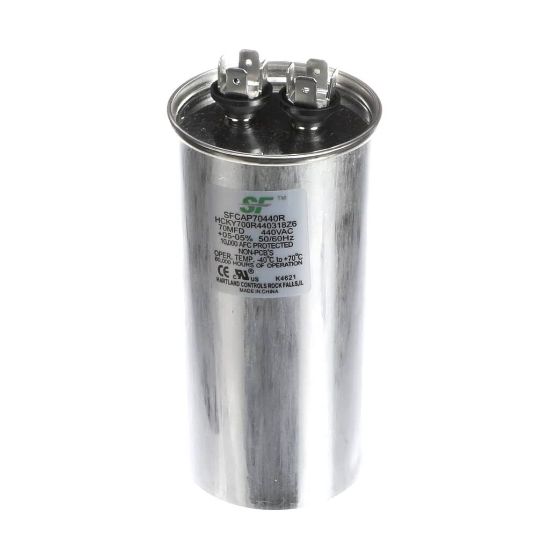 Picture of Trane SFCAP70440R Capacitor; 70Mfd 370/440V Round Run Capacitor
