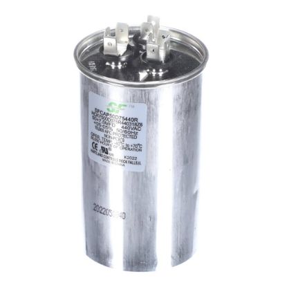 Picture of Trane SFCAP50D75440R Capacitor; 50+7.5Mfd 370/440V Round Run Capacitor