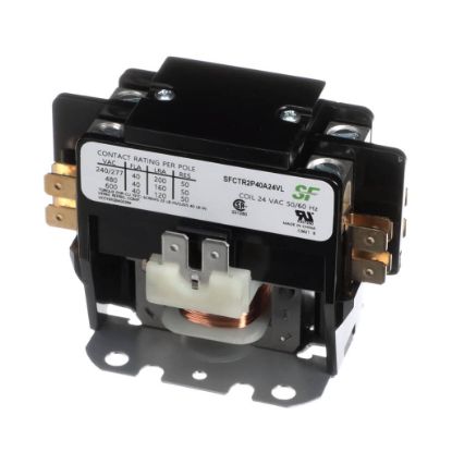 Picture of Trane SFCTR2P40A24VL Contactor; 2P 40A 24Vac / Lugs