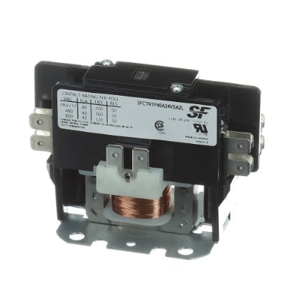 Picture of Trane SFCTR1P40A24VSA2L Contactor; 1P 40A 24Vac / Screws A2l