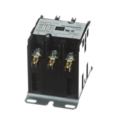 Picture of Trane SFCTR3P30A24VSA2L Contactor; 3P 30 Fla, 600 Vac Max, 24 Va
