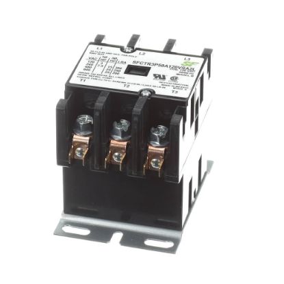 Picture of Trane SFCTR3P50A120VSA2L Contactor; 3P 50A 120Vac / Screws A2l