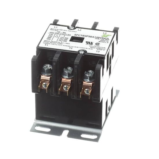Picture of Trane SFCTR3P50A120VSA2L Contactor; 3P 50A 120Vac / Screws A2l