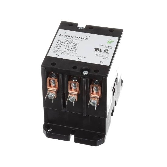 Picture of Trane SFCTR3P75A24VL Contactor; 3P 75A 24Vac / Lugs