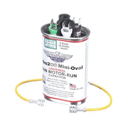 Picture of Trane TURBOMINIOVAL Capacitor; 2.5 - 15 Mfd 370/440V Oval
