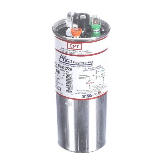 Picture of Trane USA2222A Capacitor; 70/7.5Mfd 370/440V Rd Usa Made
