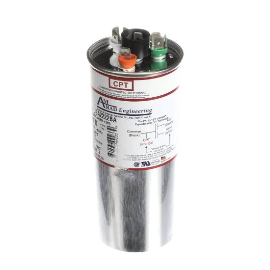 Picture of Trane USA2222BA Capacitor; 80/5Mfd 370/440V Rnd Usa Made