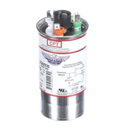 Picture of Trane USA2235 Capacitor; 40/5Mfd 370/440V Rnd Usa Made