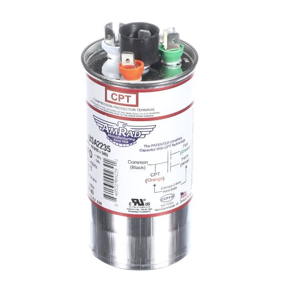 Picture of Trane USA2235 Capacitor; 40/5Mfd 370/440V Rnd Usa Made