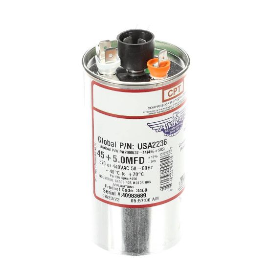 Picture of Trane USA2236 Capacitor; 45/5Mfd 370/440V Rnd Usa Made