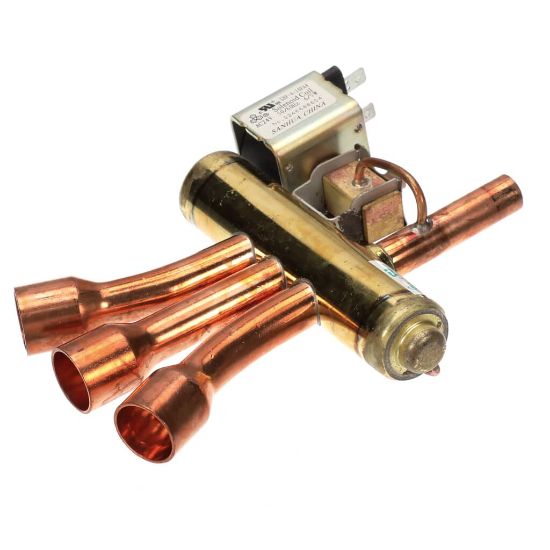 Picture of Trane VAL08991 Valve; Switchover, 3 Ton, .50 Idf X .75 Od, W/ 24V