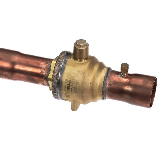 Picture of Trane VAL11280 Valve; 2.13 Ods Ball, W/access Ports, Forged Brass