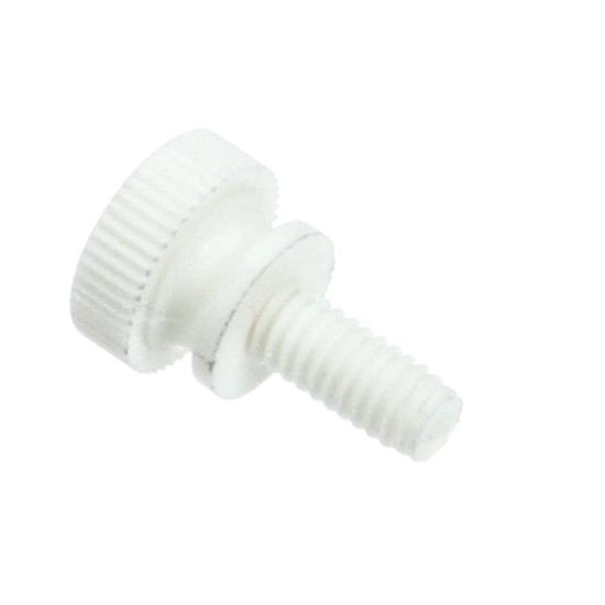 Picture of TRUE 927711 Screw, 8-32 X 3/8 Knurl Hd Wht Nylon, 090832037Txm