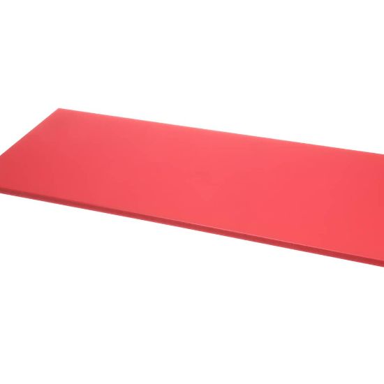 Picture of TRUE 979072 Cut Board 1/2 X 11 3/4 X 27 Red Bev Edge Hdpe Nsf