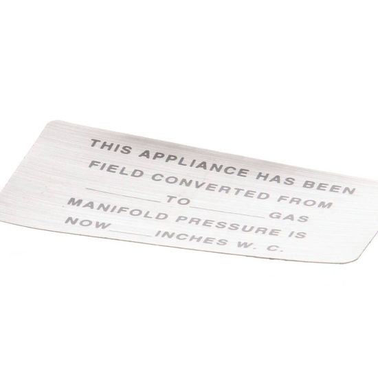 Picture of Vulcan 00-421727-00015 Convrsion(gas)blank Labl