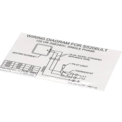 Picture of Wells 2M-46228 Dia Wir Ss206ult 120 208/
