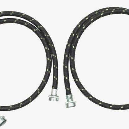 Picture of Whirlpool 8212638RP Gooseneck Nylon Braided Washer Hoses 2Pk