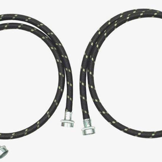 Picture of Whirlpool 8212638RP Gooseneck Nylon Braided Washer Hoses 2Pk