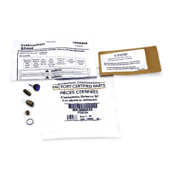 Picture of Whirlpool MAL9000AXX Lp Gas Conversion Kit (306195)